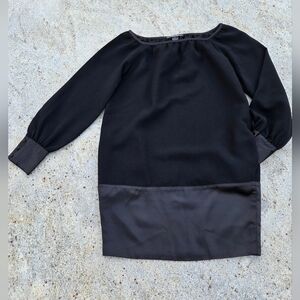 Vertigo Women's Casual Long Sleeve Black Designer Dress Size XS